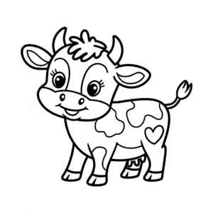 Makkelijke Tekening Baby koe