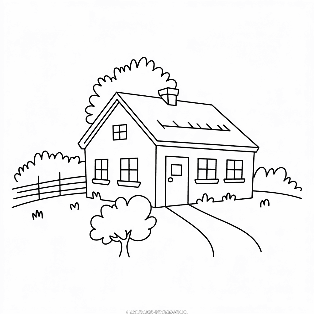 Makkelijke Tekening Boerderij