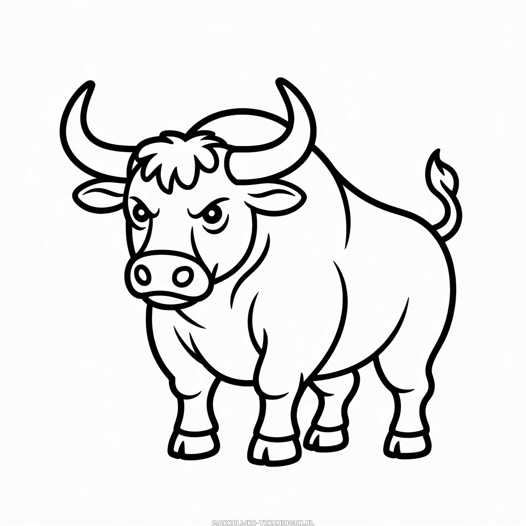 Makkelijke Tekening Boze stier