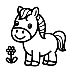 Makkelijke Tekening Klein paard