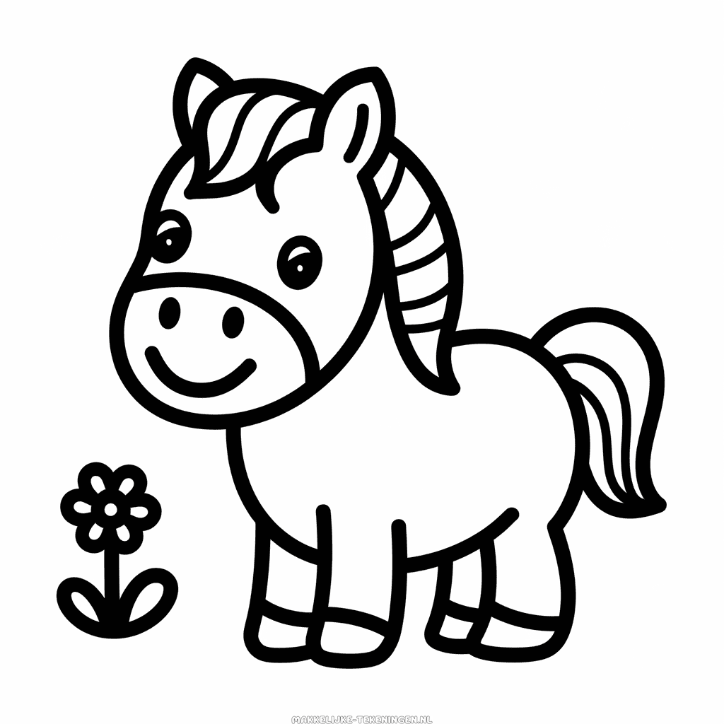 Makkelijke Tekening Klein paard