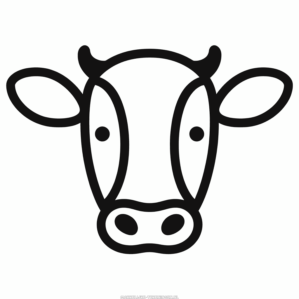 Makkelijke Tekening Koeienkop