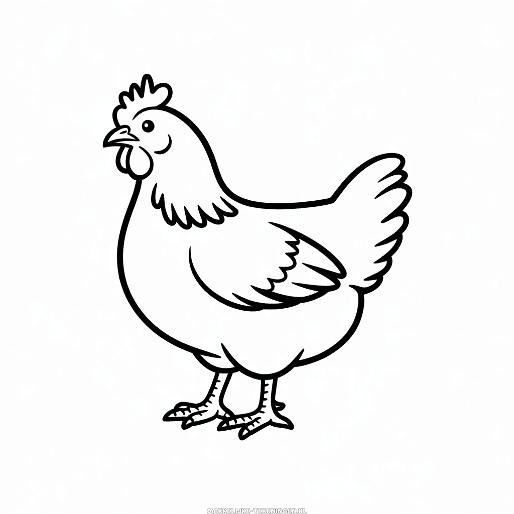 Makkelijke Tekening Sussex kip