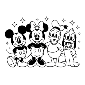 Tekening Alle Disney Personages