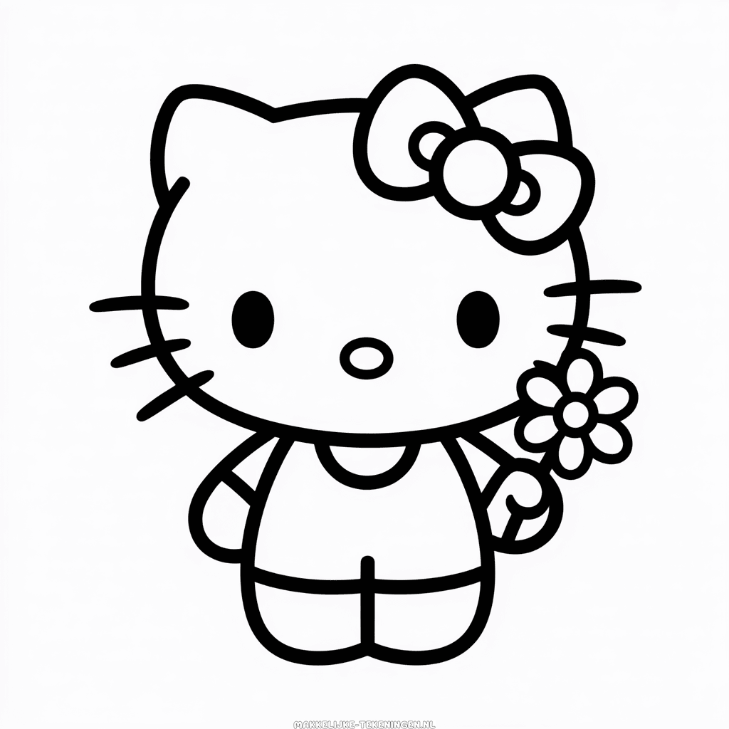 Tekening Anime Hello Kitty