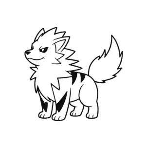 Tekening Arcanin Pokémon