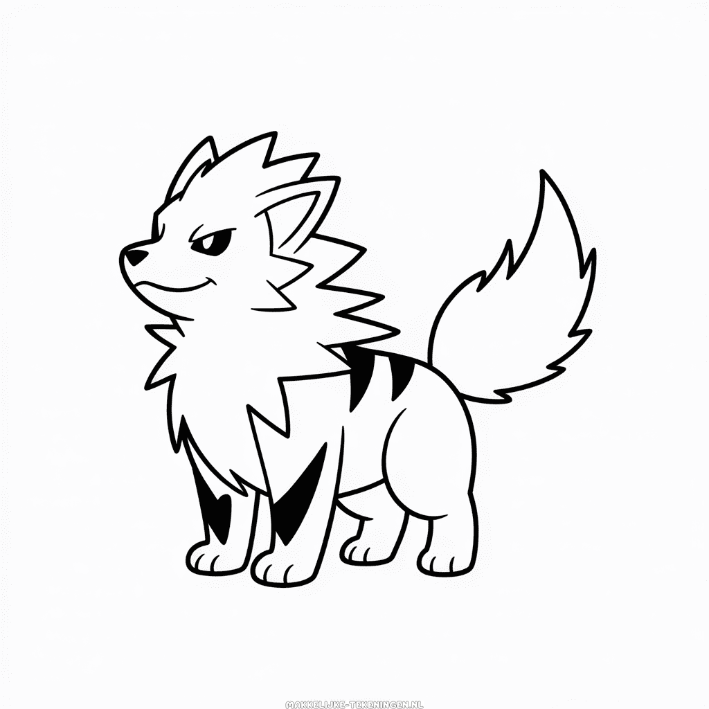 Tekening Arcanin Pokémon