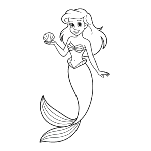 Tekening Ariel Disney Prinses