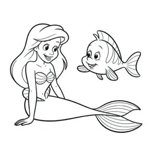 Tekening Ariel en Botje