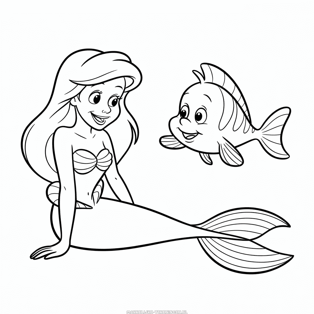Tekening Ariel en Botje