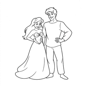 Tekening Ariel en Eric