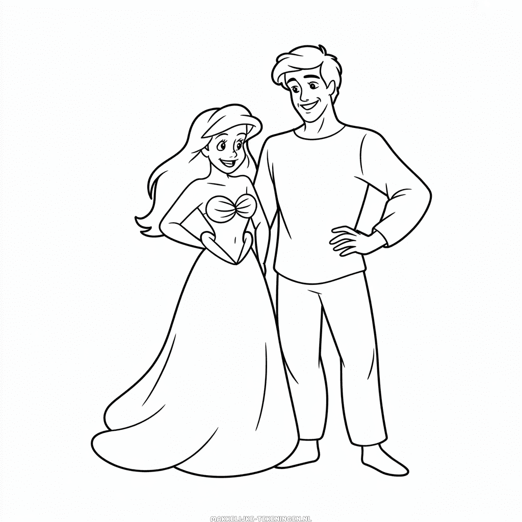 Tekening Ariel en Eric