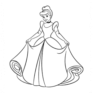 Tekening Assepoester Disney