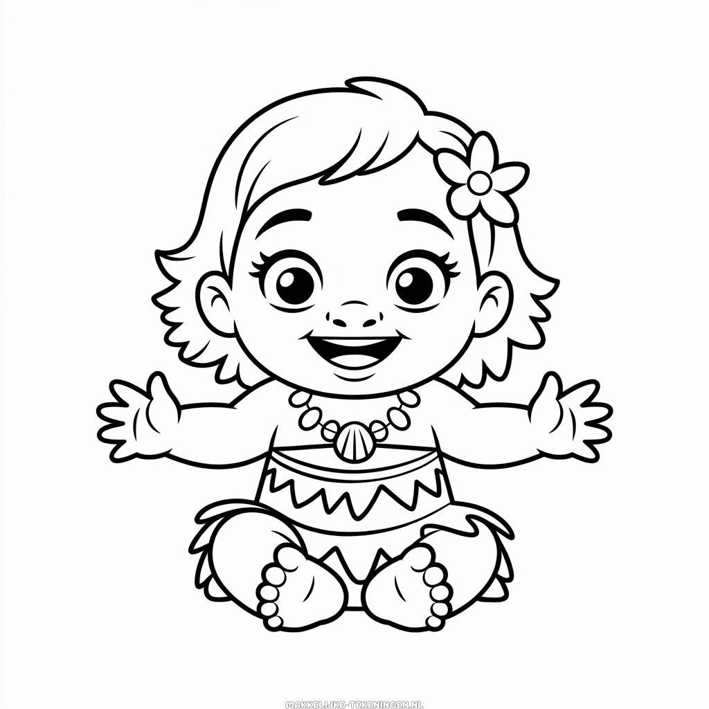 Tekening Baby Vaiana