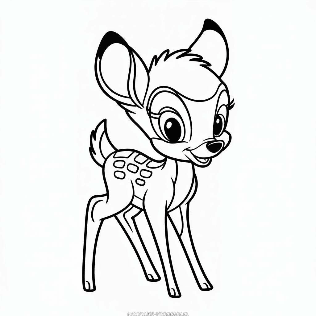 Tekening Bambi Disney