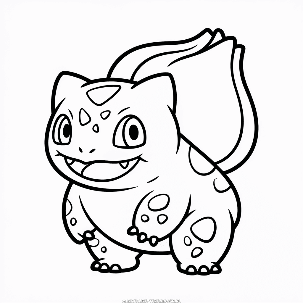 Tekening Bulbasaur-schets