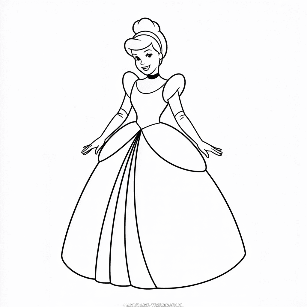 Tekening Cartoon Disney Prinses