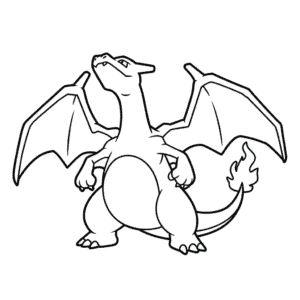 Tekening Charizard Anime