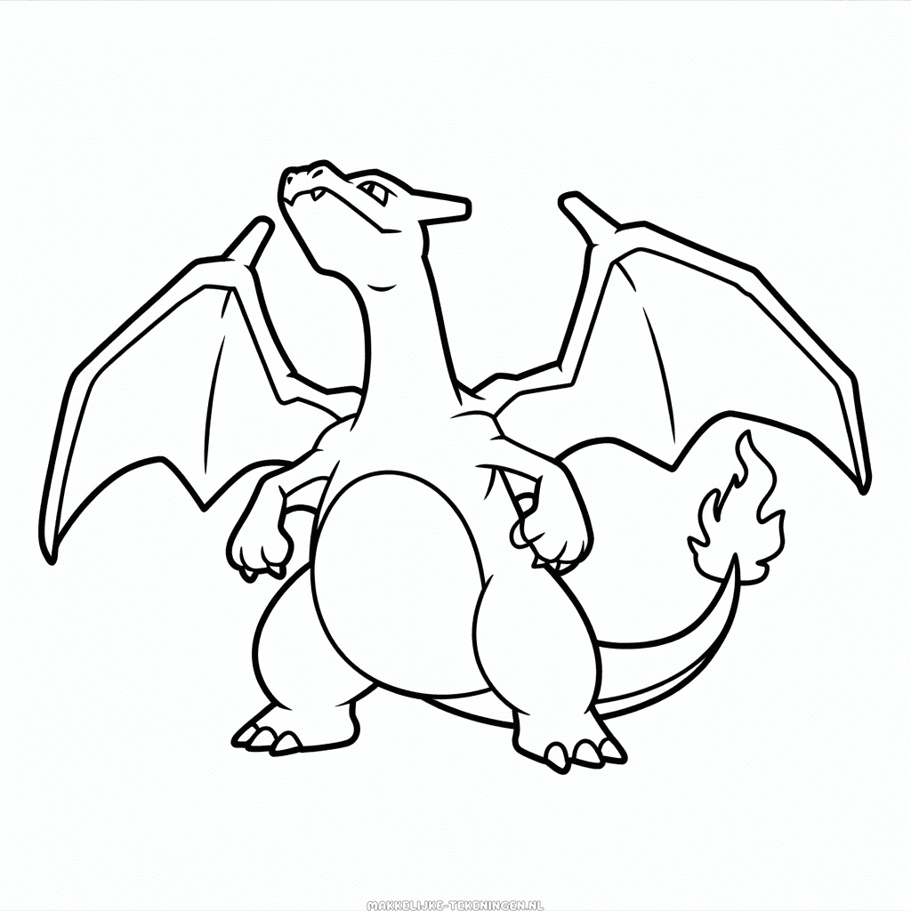 Tekening Charizard Anime