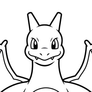 Tekening Charizard Hoofd