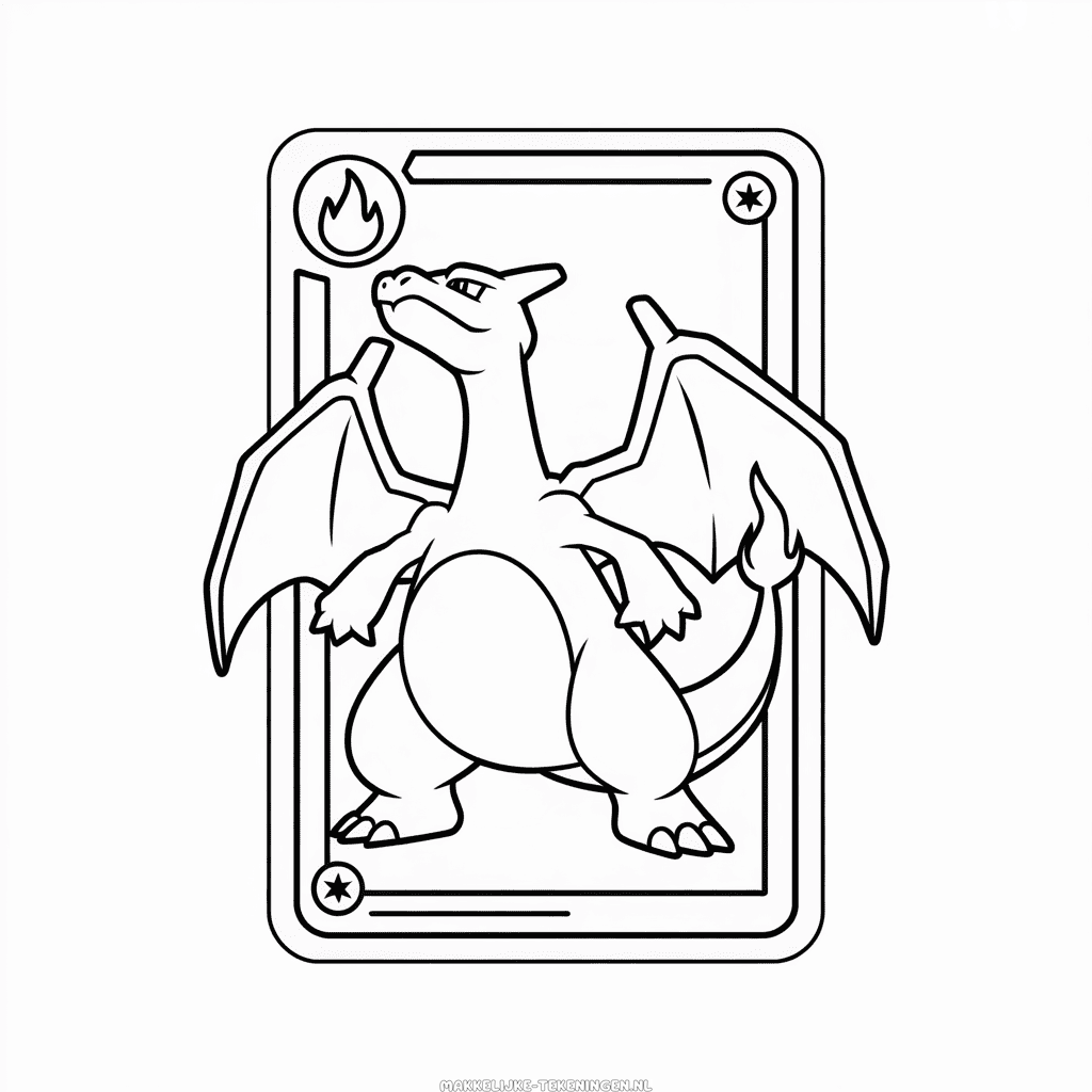 Tekening Charizard Pokémon Kaart
