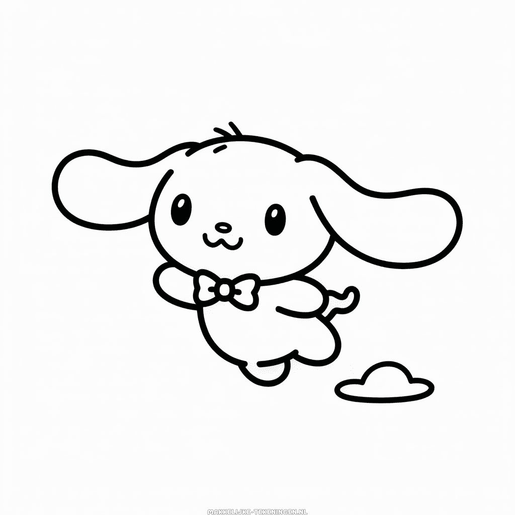 Tekening Cinnamoroll Hello Kitty