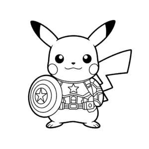 Tekening Cosplay Pikachu