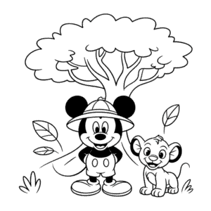 Tekening Dierenrijk Disney