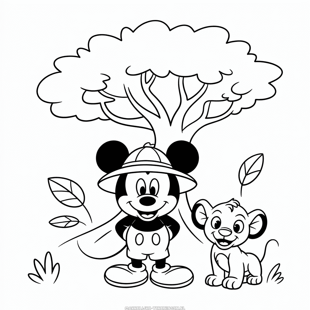 Tekening Dierenrijk Disney