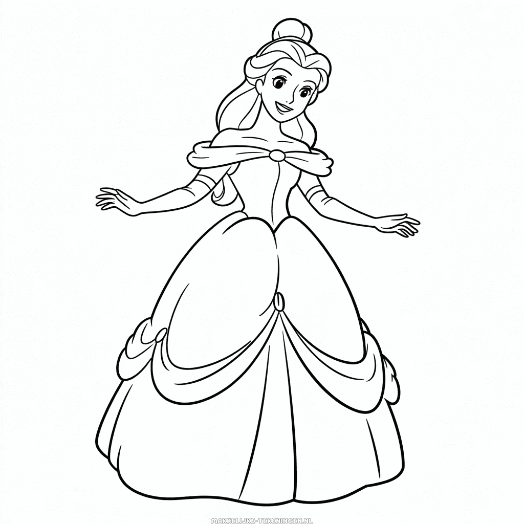 Tekening Disney Anime Prinses