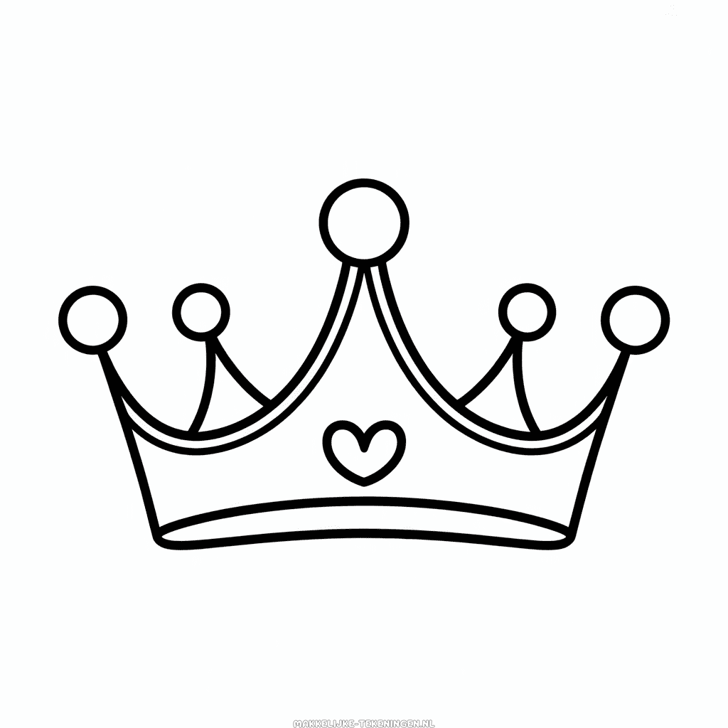Tekening Disney Prinsessenkroon