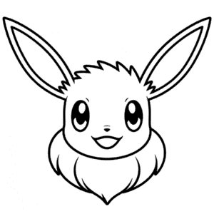 Tekening Eevee Gezicht