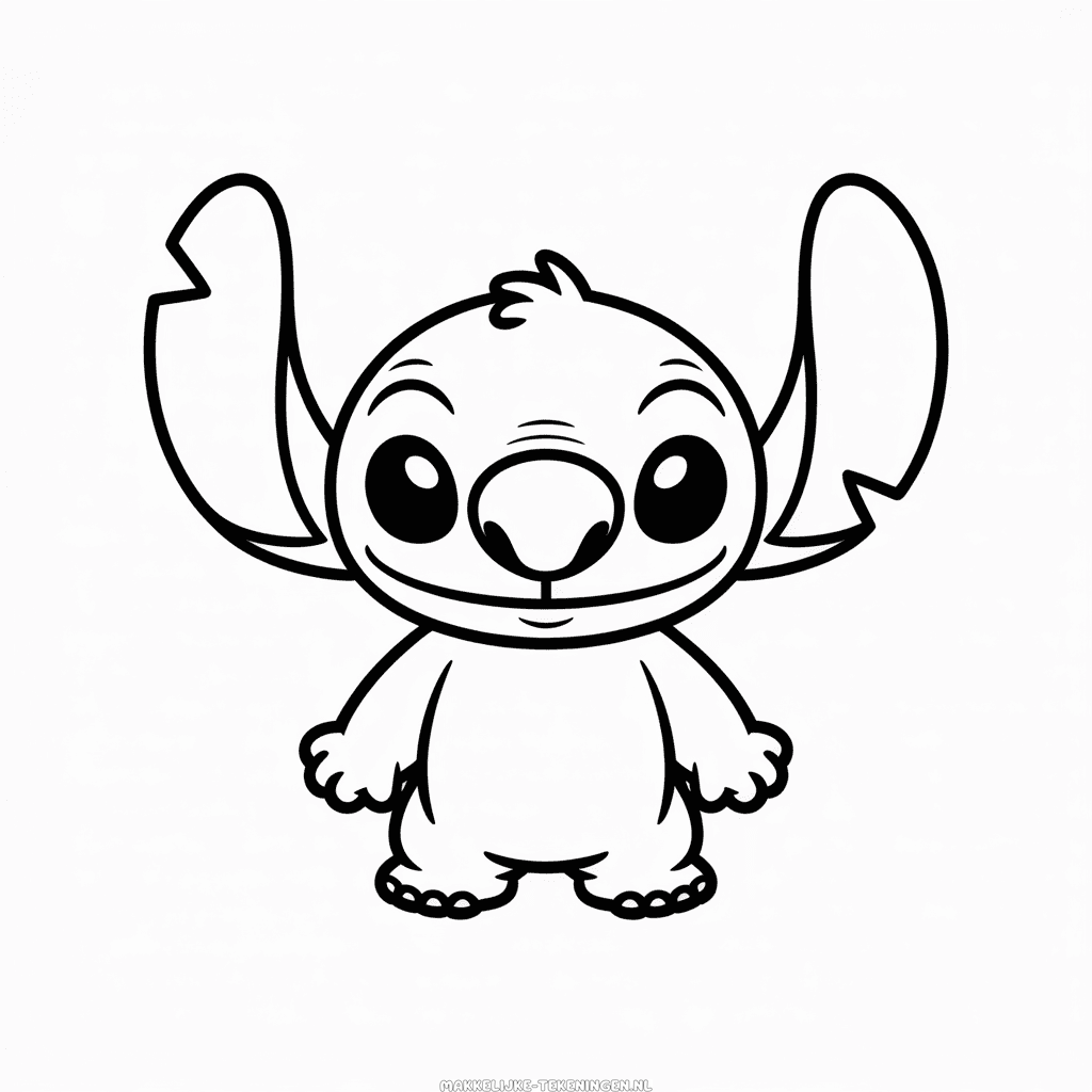 Tekening Angel van Stitch