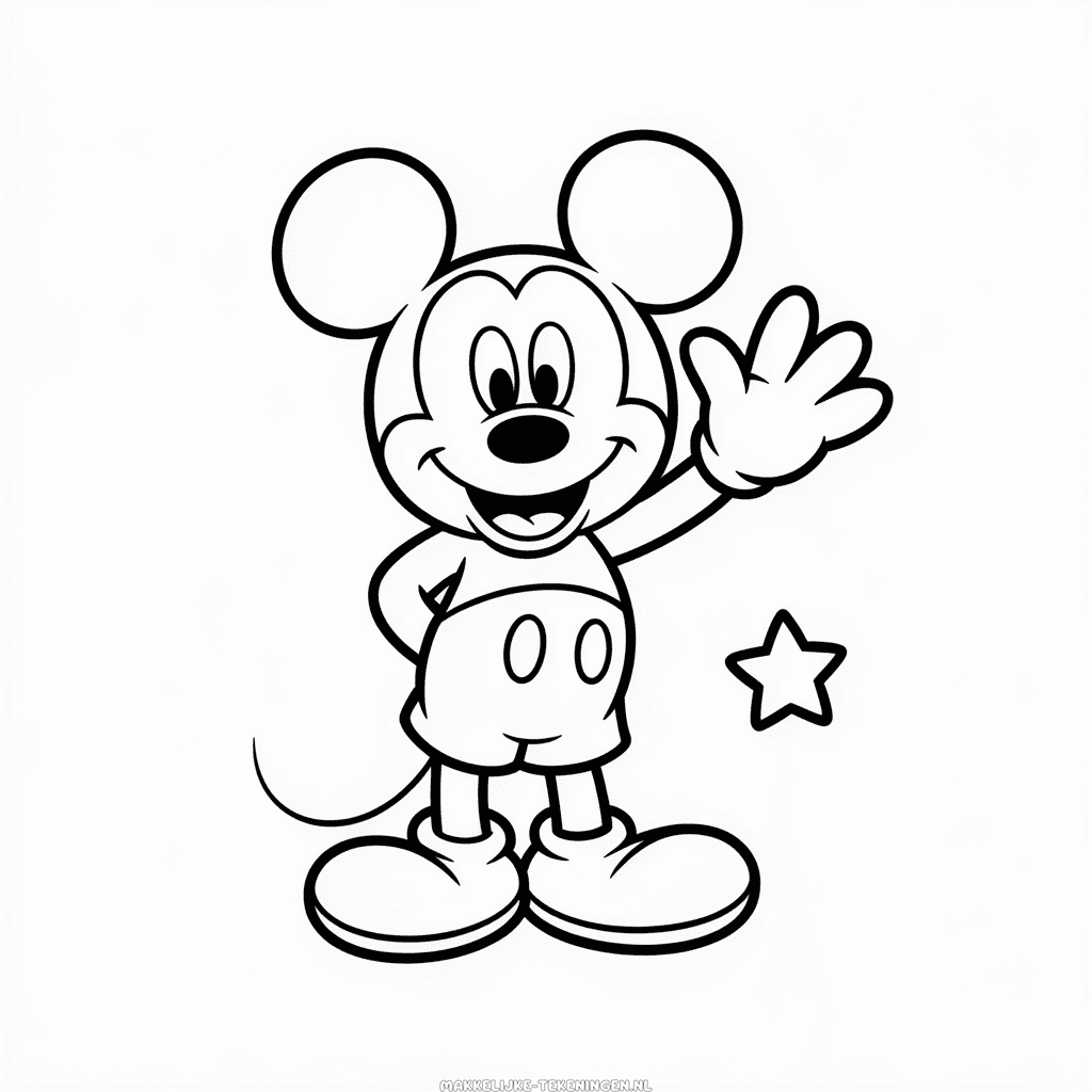 Tekening Geanimeerd Disney Personage