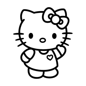 Tekening Hello Kitty Personage