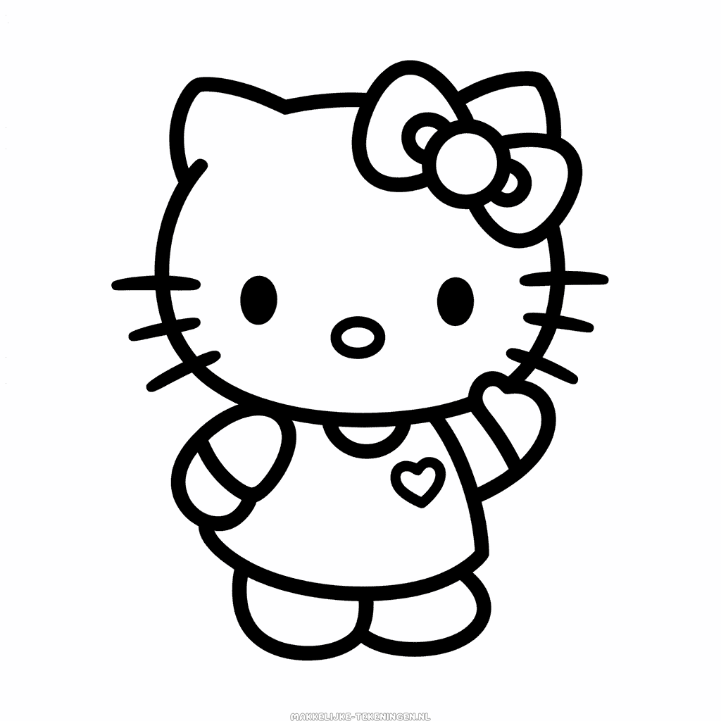 Tekening Hello Kitty Personage