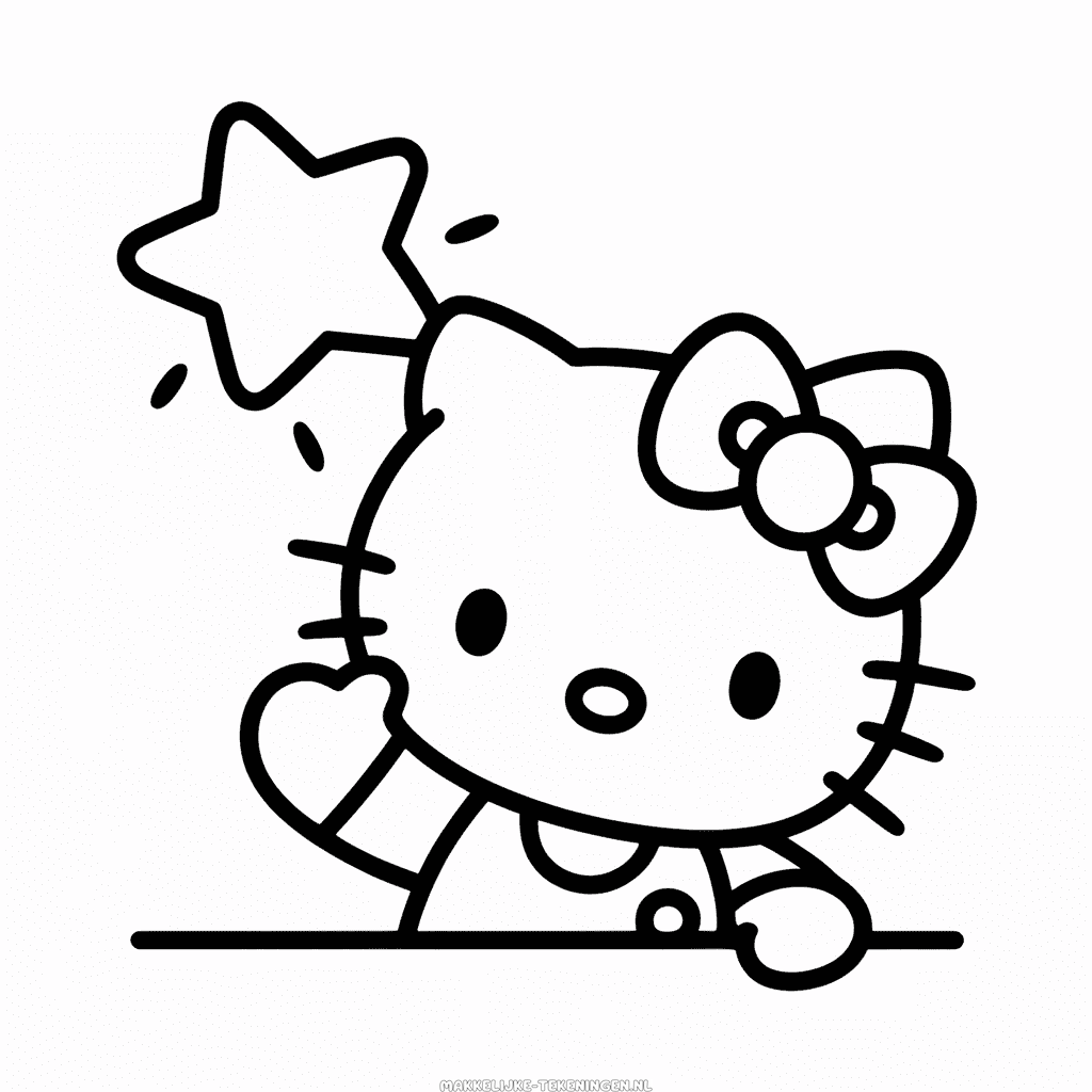 Tekening Hello Kitty Tekeningfilm