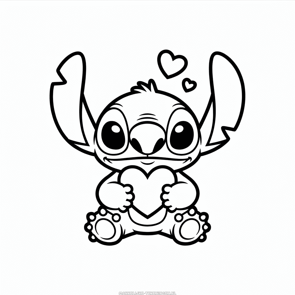 Tekening Hou van Stitch