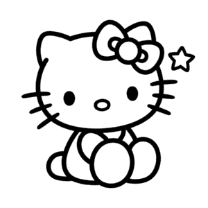 Tekening Kawaii Hello Kitty