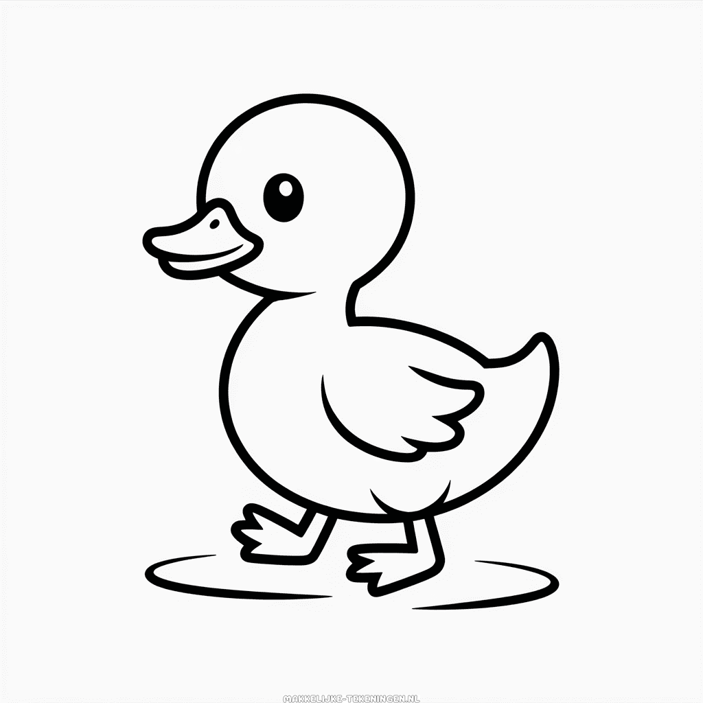 Tekening Kleine eend