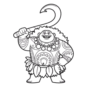 Tekening Maui Vaiana