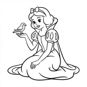 Tekening Prinses Sneeuwwitje