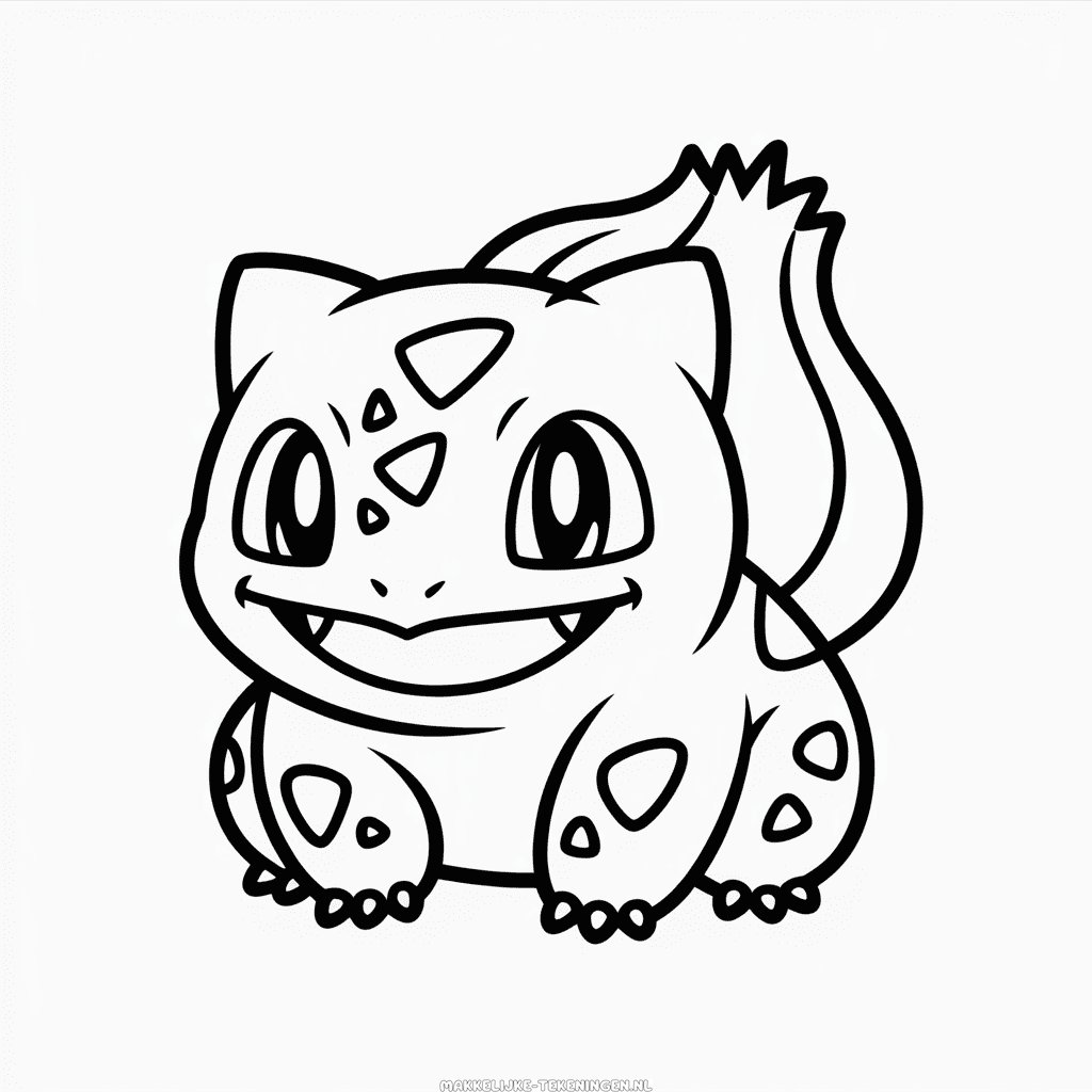 Tekening Schattige Bulbasaur Pokémon