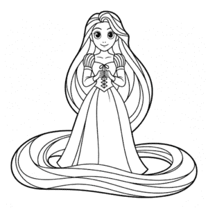 Tekening Anime Rapunzel