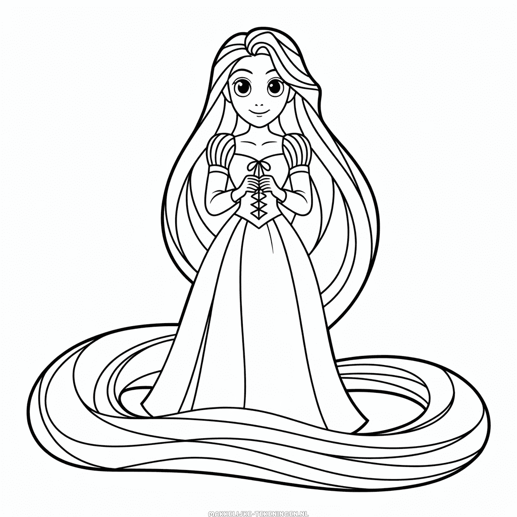 Tekening Anime Rapunzel