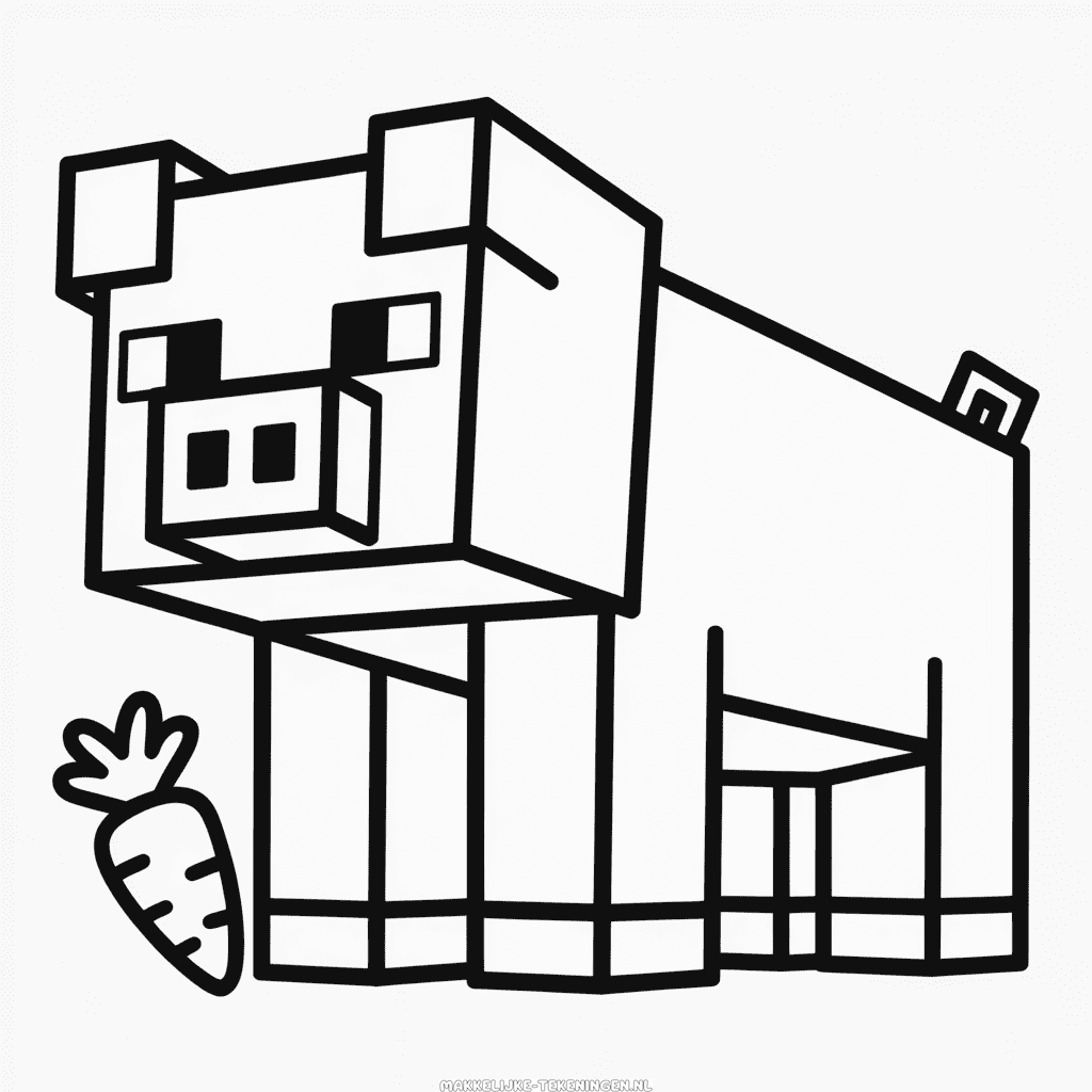 Tekening Dierlijke Minecraft