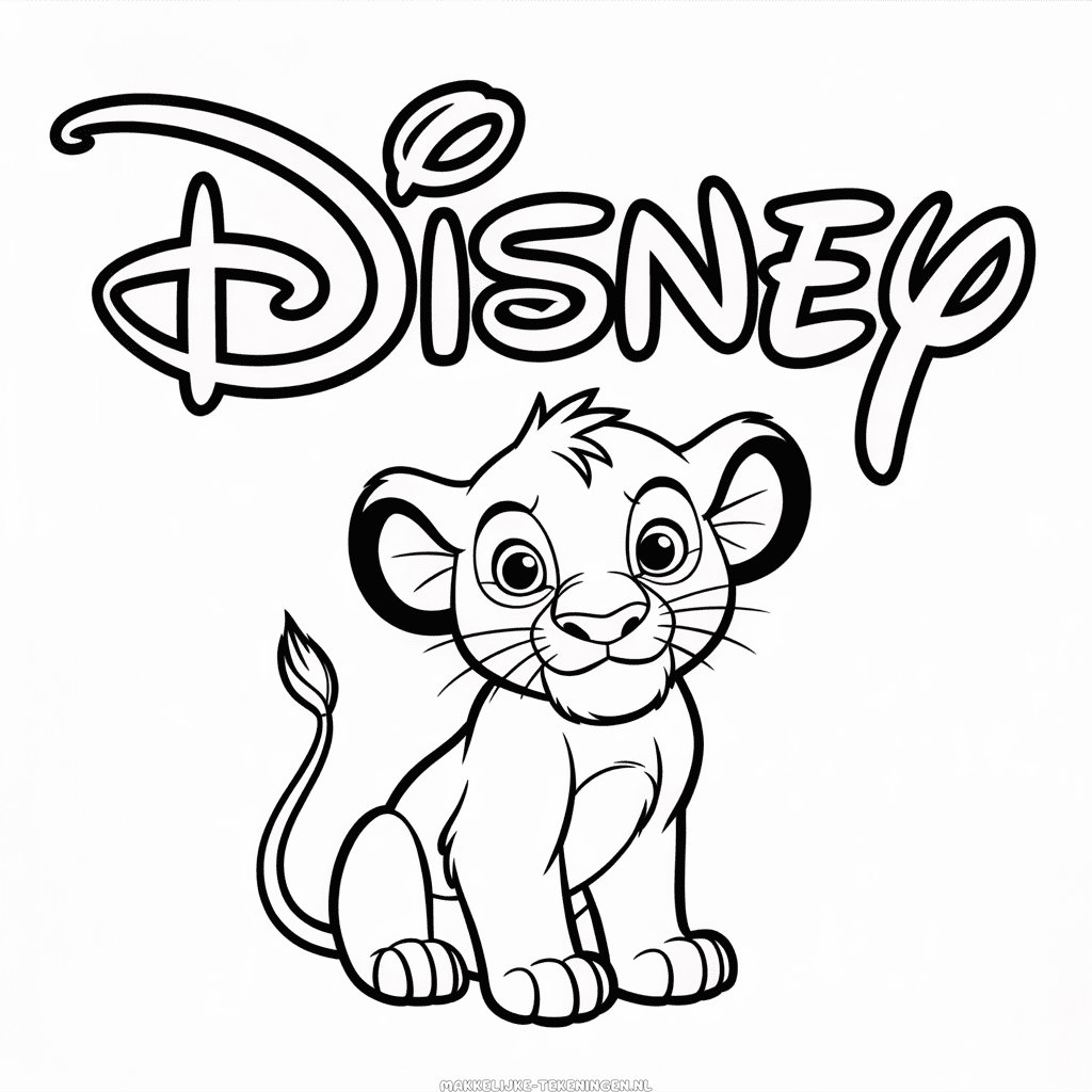 Tekening Disney De Leeuwenkoning