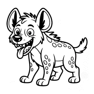 Tekening Ed uit De Leeuwenkoning