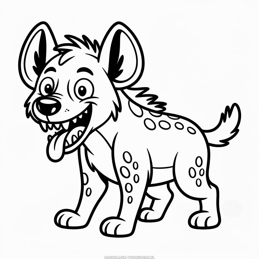 Tekening Ed uit De Leeuwenkoning