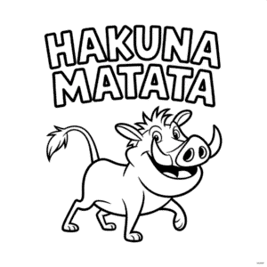 Tekening Hakuna Matata De Leeuwenkoning